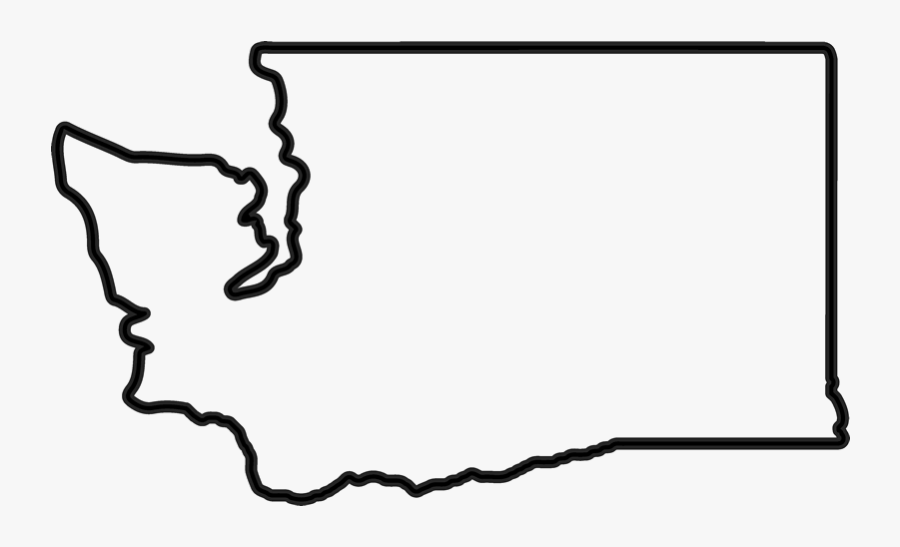 Washington Outline Rubber Stamp - Washington State Outline Free, Transparent Clipart