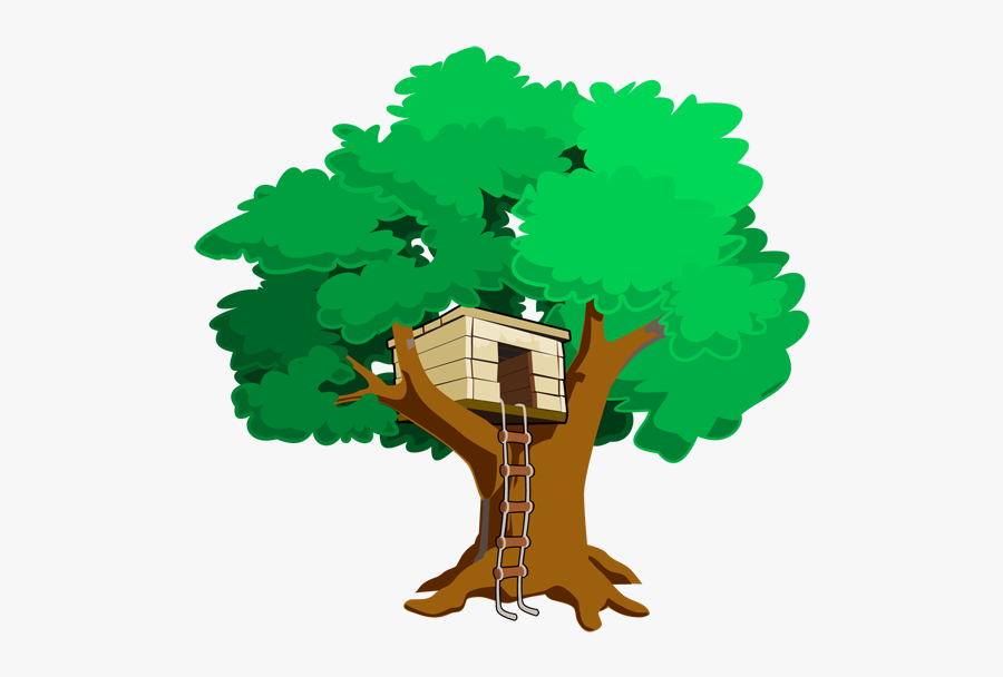 Tree House Clip Art, Transparent Clipart