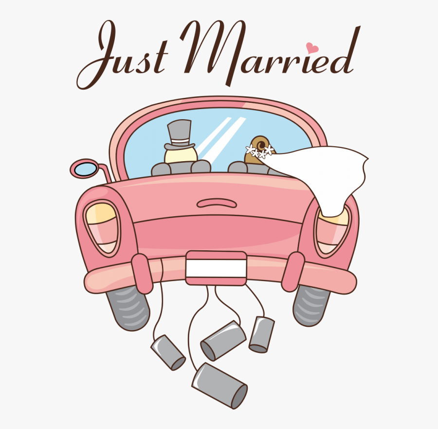 New Life Together Card Clipart , Png Download - Just Married Auto Comic, Transparent Clipart