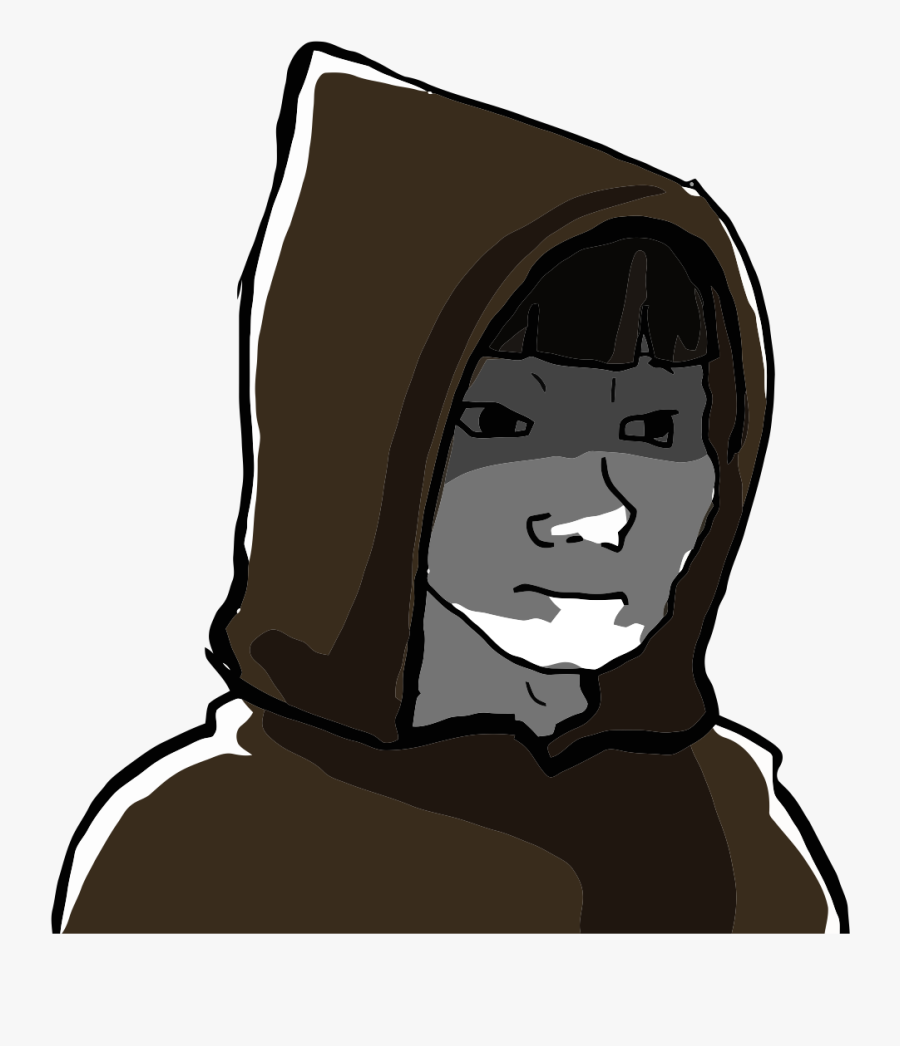 Face Black Facial Expression Head Cartoon - Feels Guy Priest, Transparent Clipart