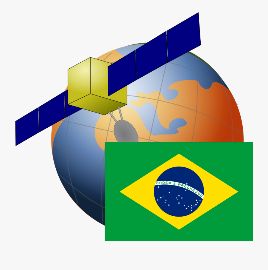 Satellite Clipart Base - Brazilian Flag Stands For Meme, Transparent Clipart