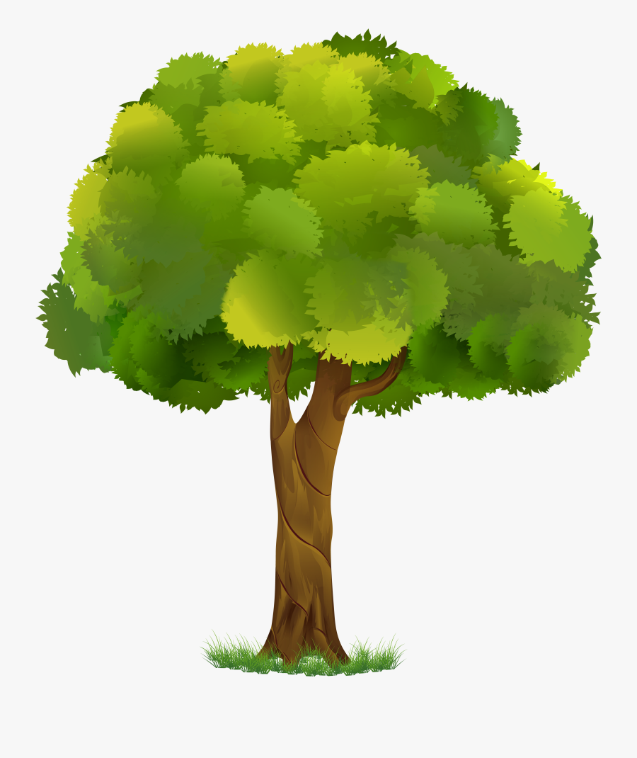 Transparent Background Tree Clipart - Cartoon Transparent Background Tree, Transparent Clipart