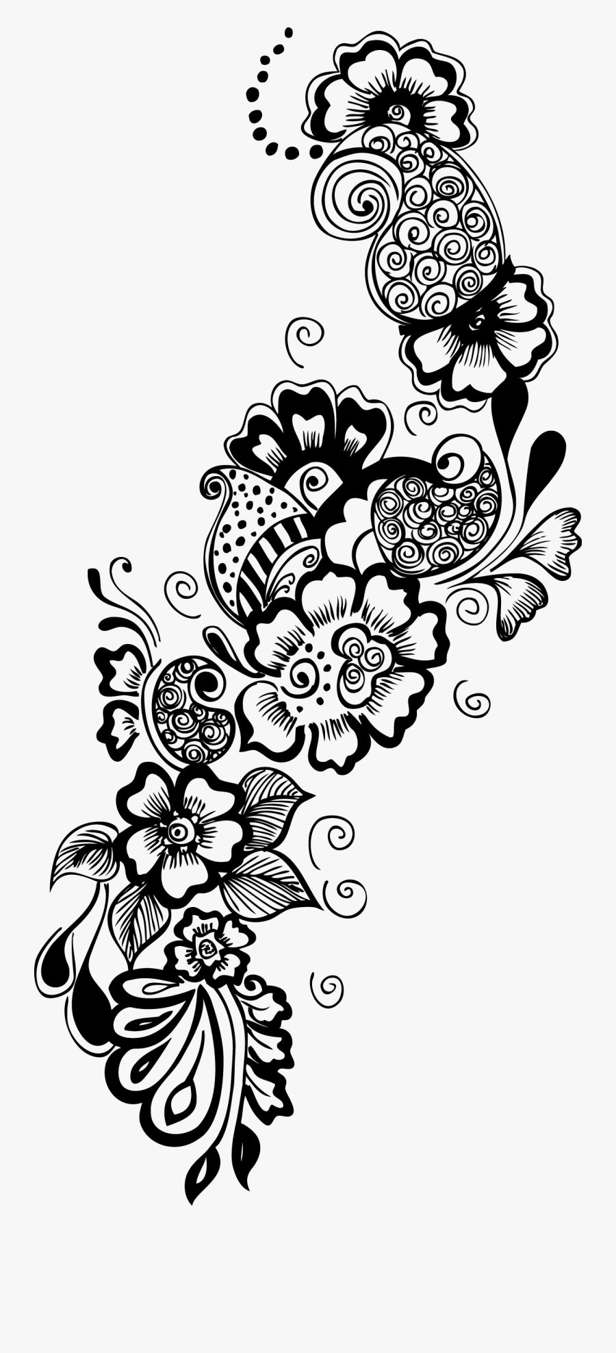 Vector Line Designs - Mehndi Png, Transparent Clipart