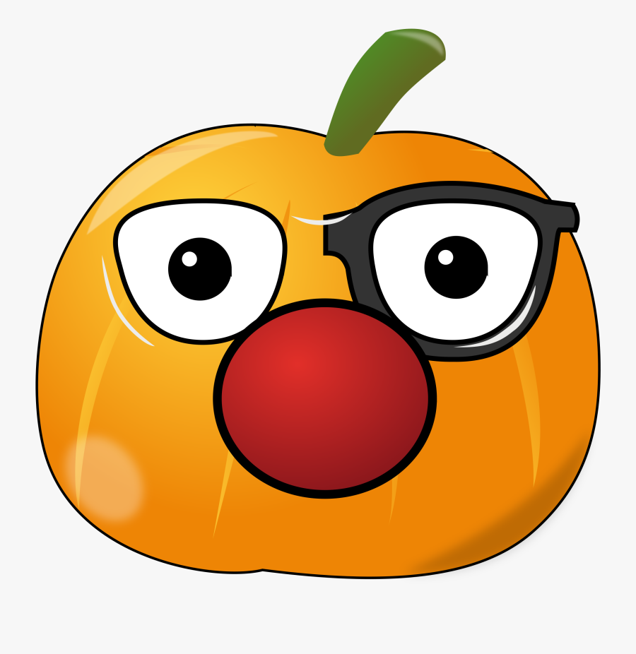 Cute Cartoon Pumpkin Halloween Face, Transparent Clipart