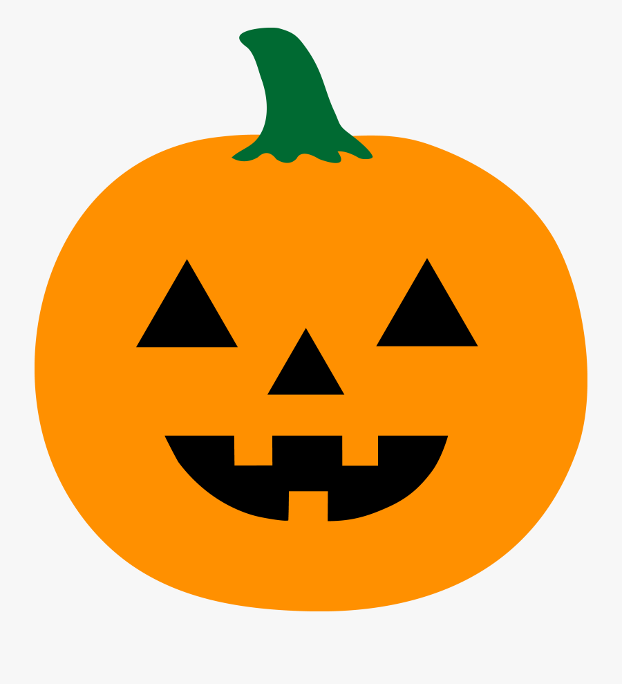 Pumpkin Cartoon - Simple Cartoon Jack O Lanterns, Transparent Clipart