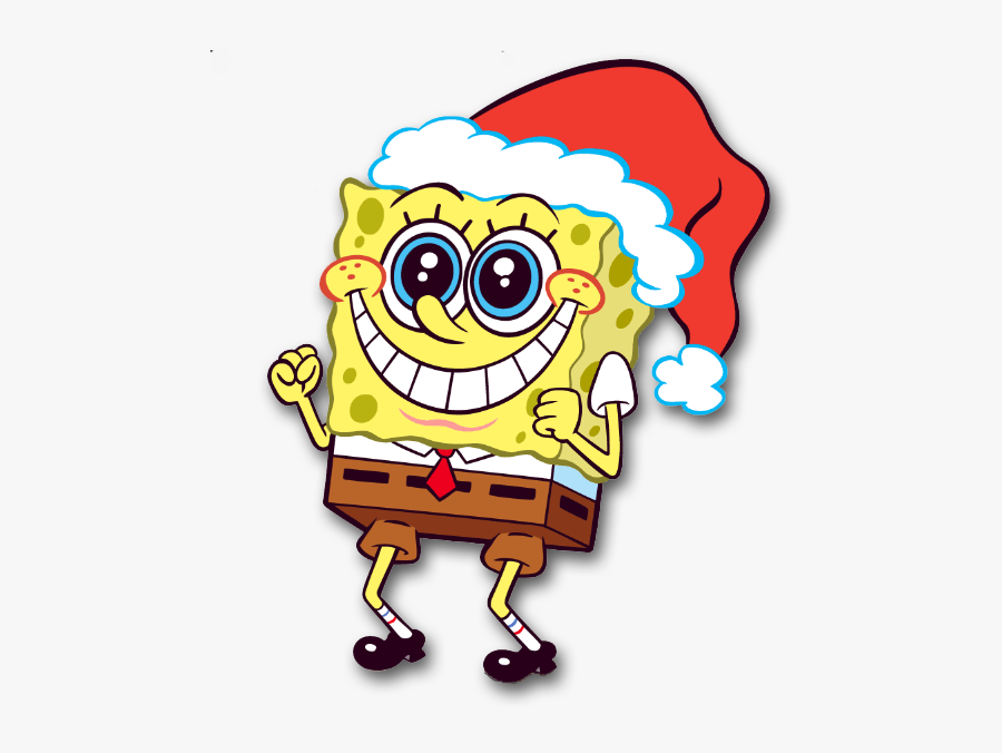 Nick Spongebob Santa - Sponge Bob Spongebob Squarepants, Transparent Clipart