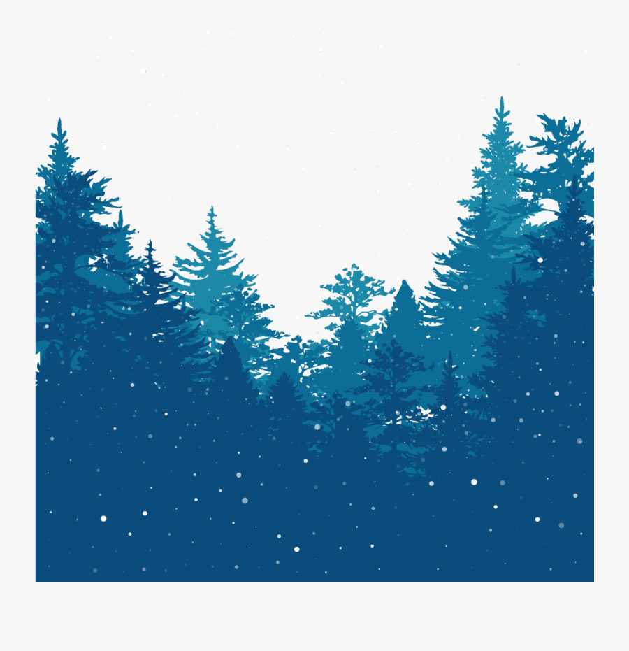 Transparent Winter Pine Trees Clipart - Kids Camp, Transparent Clipart