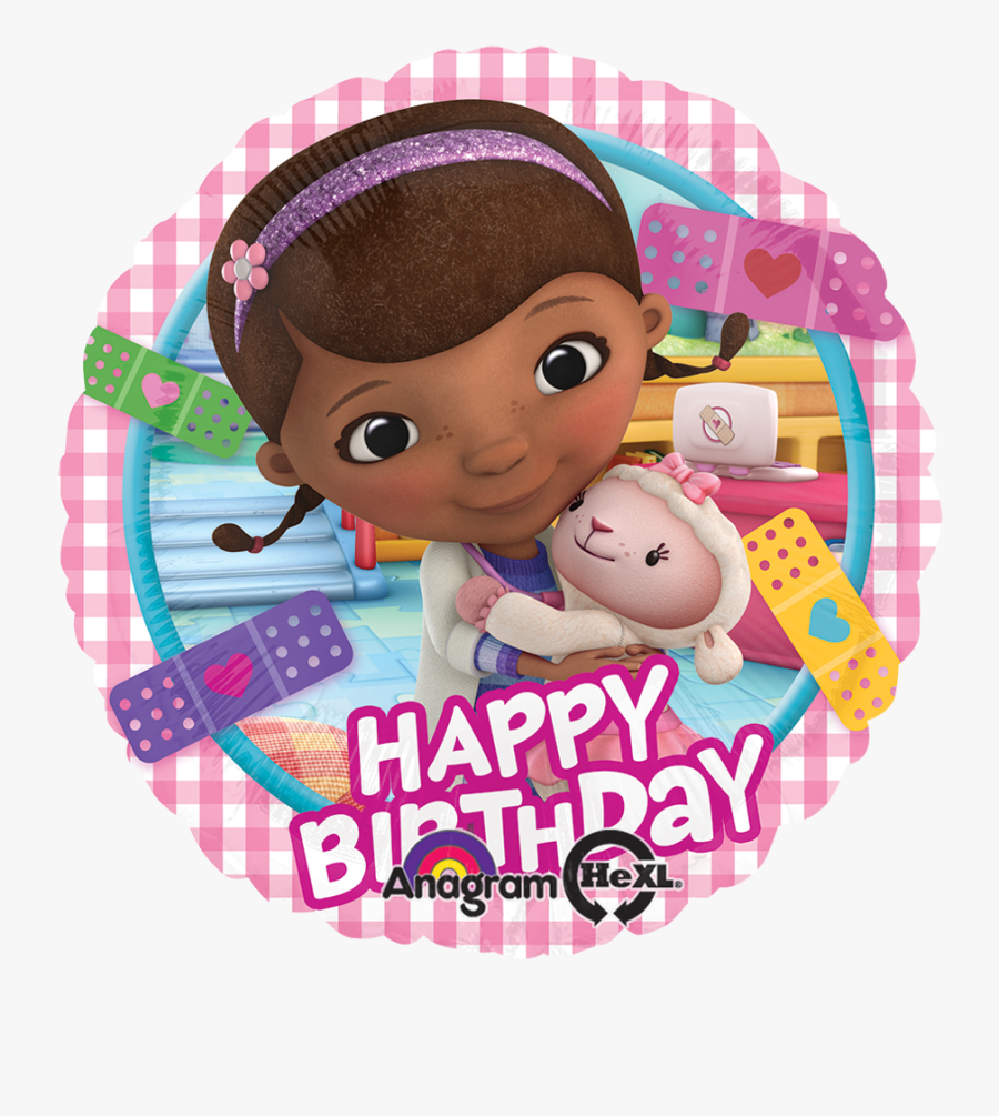 Doc Mcstuffins Birthday - Happy Birthday Doc Mcstuffins Balloon, Transparent Clipart