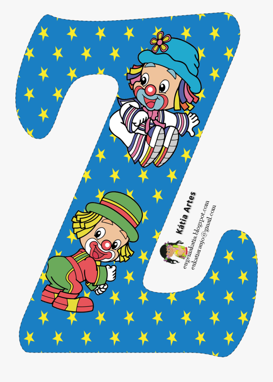 Purim Clipart Clown - Letras De Feliz Cumple De Payaso, Transparent Clipart