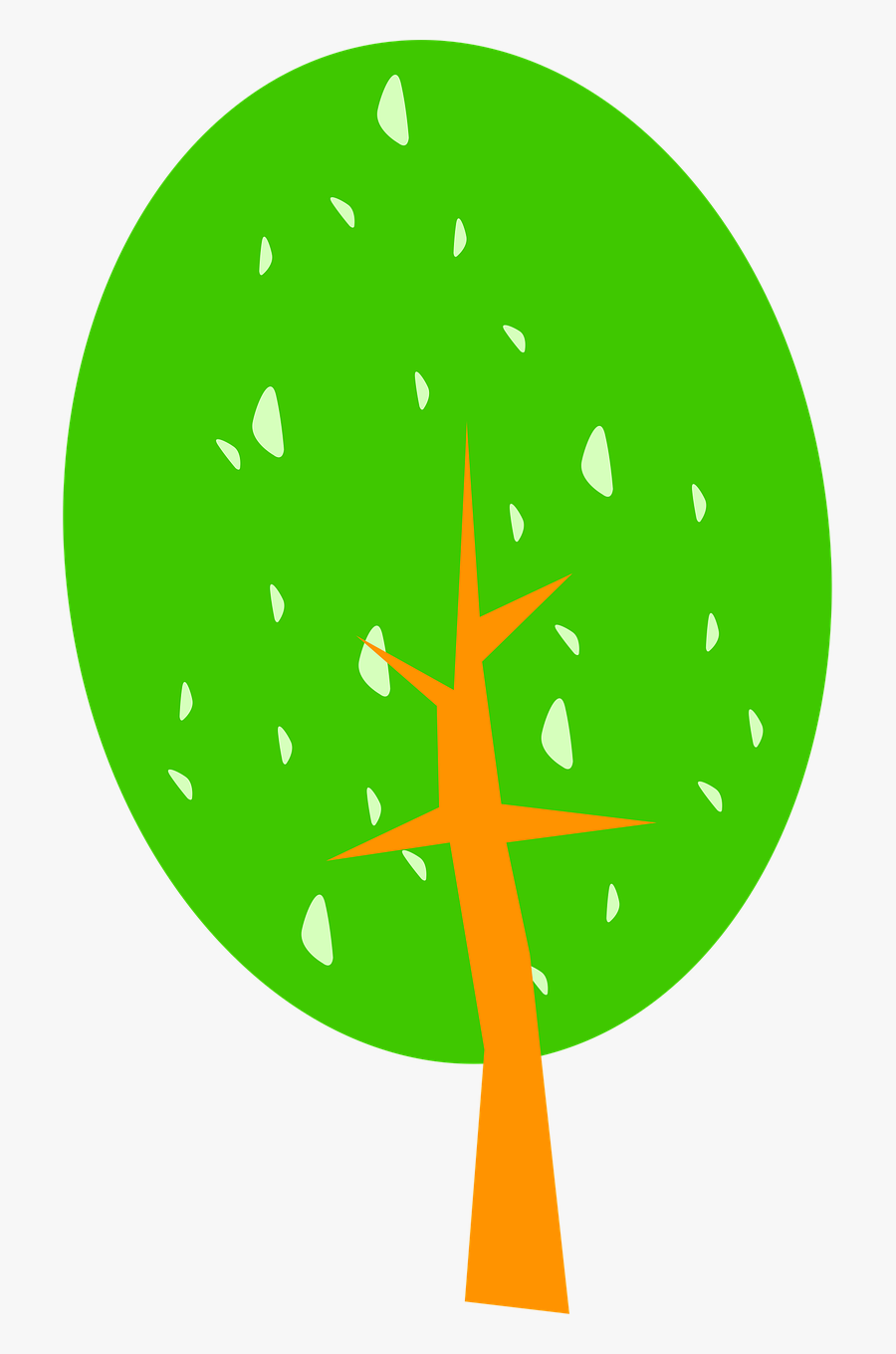 Winter Tree Snow - Circle, Transparent Clipart