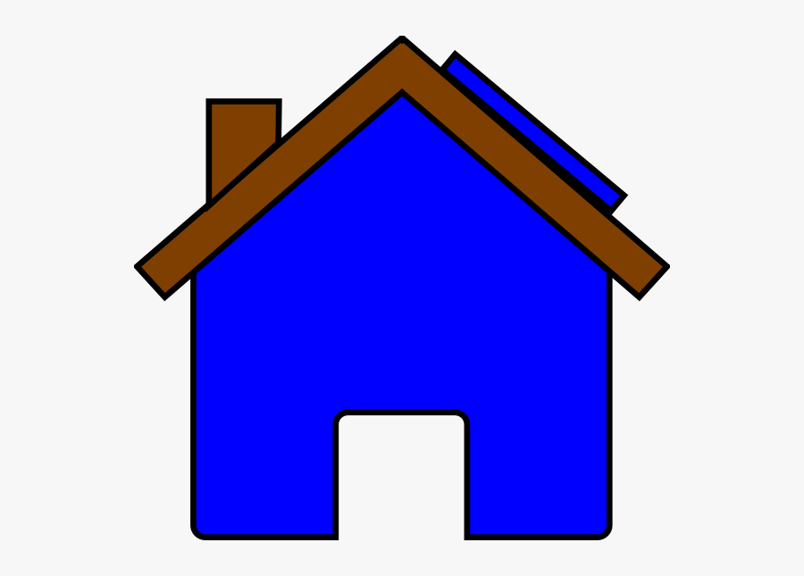 Blue House And Solar Panel Svg Clip Arts - Clip Art, Transparent Clipart