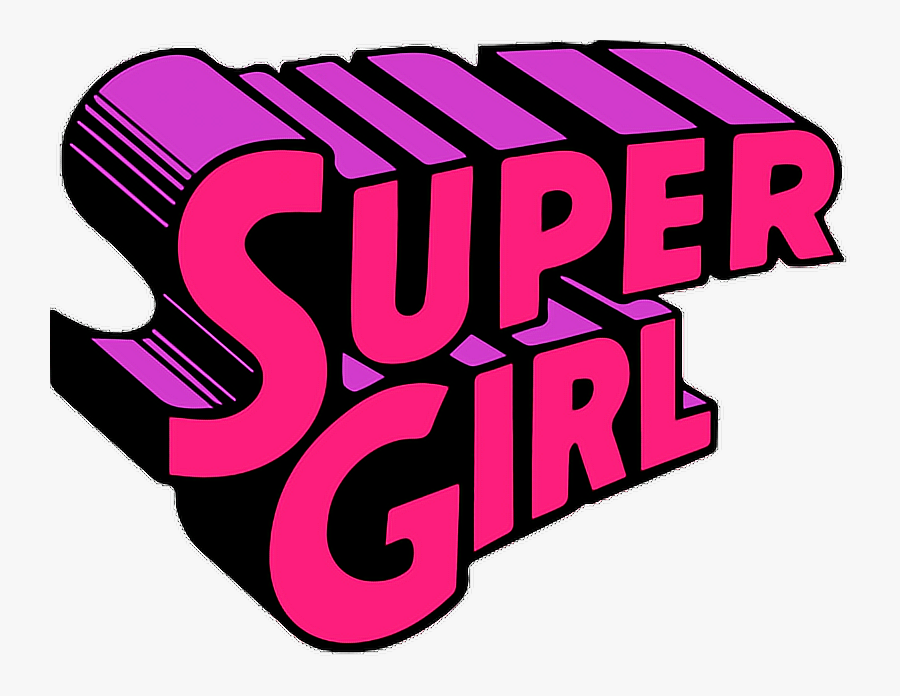 Tumblr Cute Supergirl Girl Png Clipart Collage Stickers - Stickers Tumblr Png Gif, Transparent Clipart