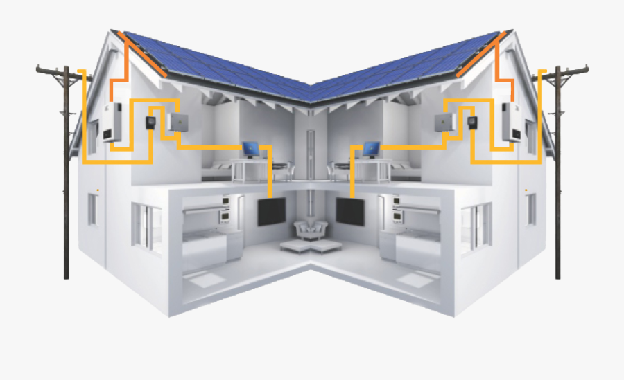 Suntria Energy Systems - House, Transparent Clipart