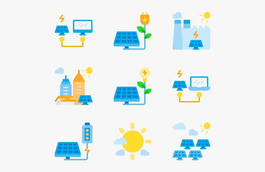 Solar Energy, Transparent Clipart
