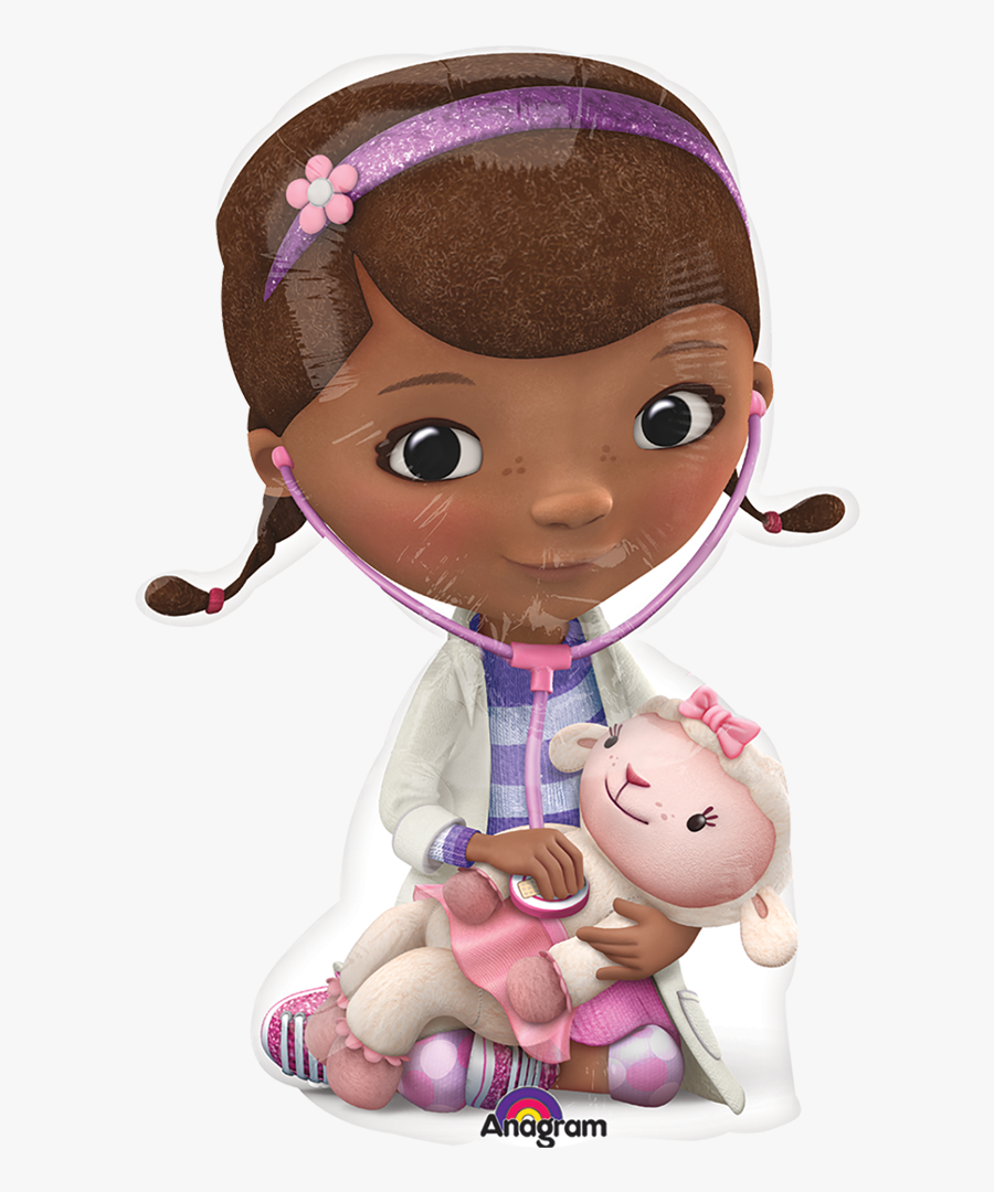 Doc Mcstuffins With Lambie, Transparent Clipart