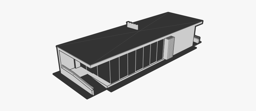 Flat Roof Clipart - Flat Roof Black And White, Transparent Clipart