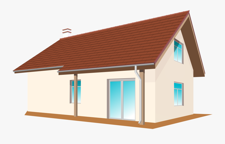 House Png Clip Art - Clip Art In Black And White Roof, Transparent Clipart