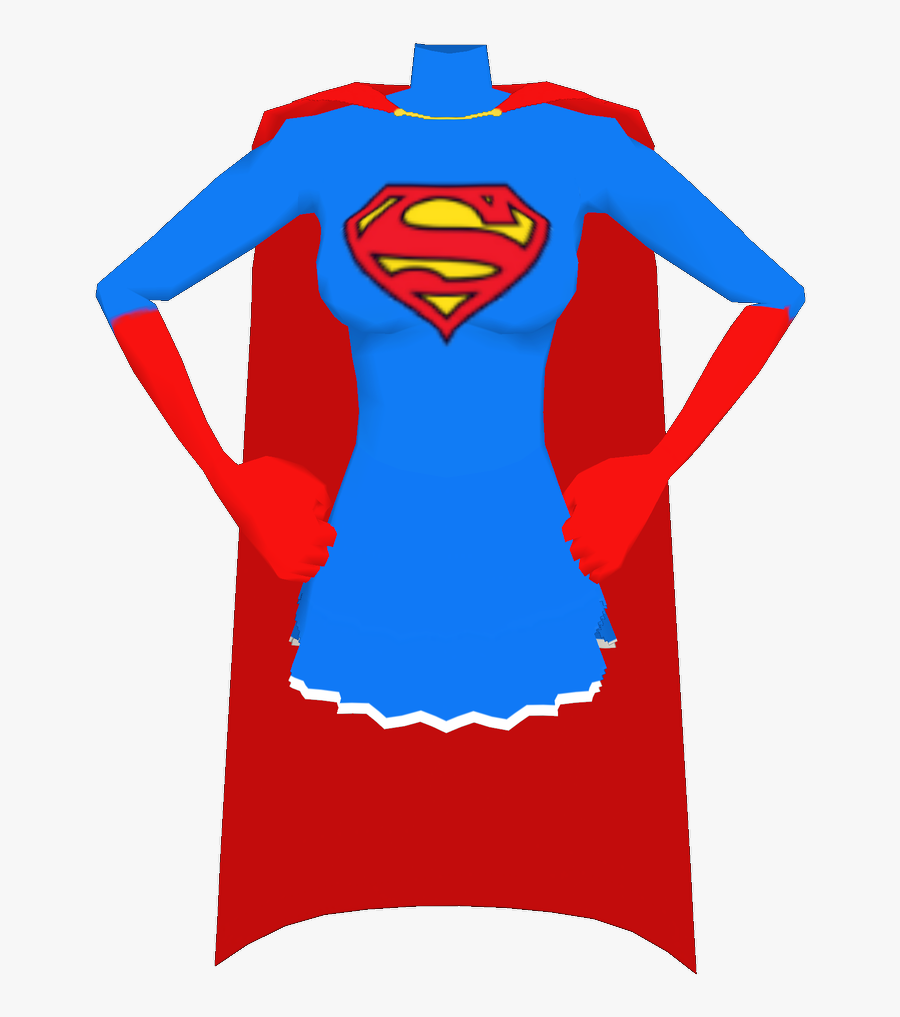 Supergirl Beta Top Cape Gloves Front - Front Cape Png, Transparent Clipart