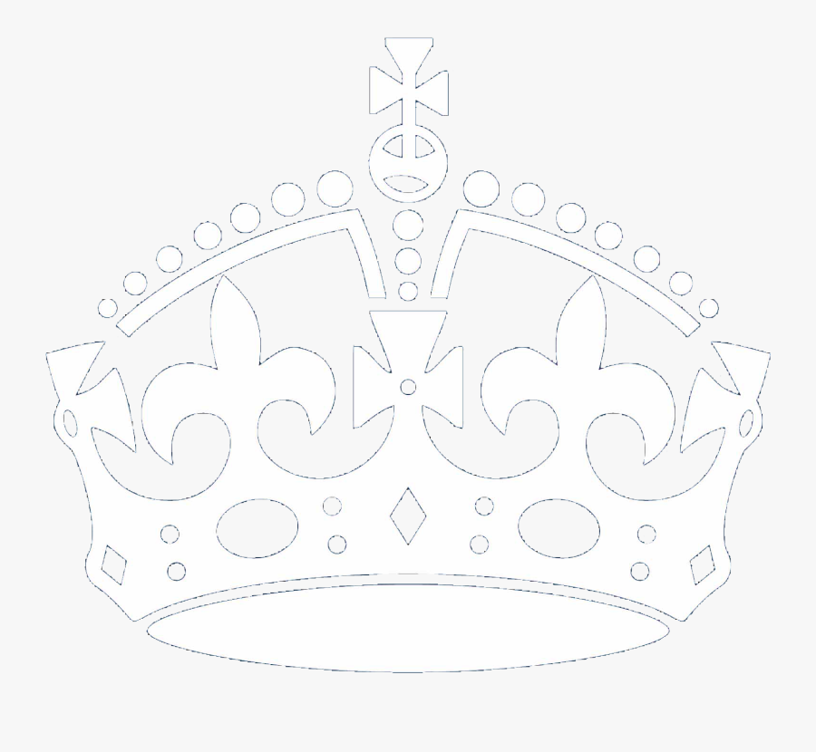 Crown Clipart Keep Calm - Keep Calm Crown White, Transparent Clipart