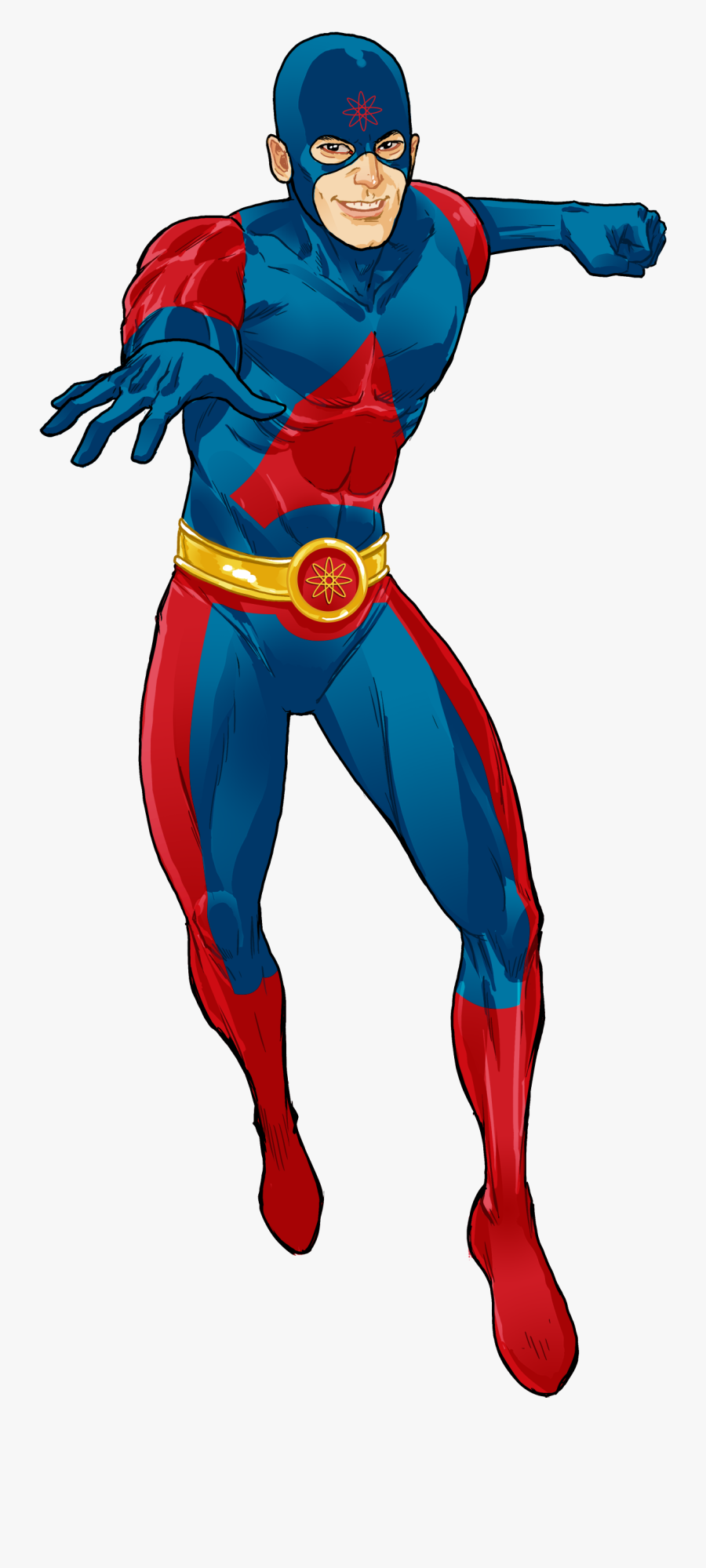 Supergirl Clipart Superhero Character - Atom Dc Png, Transparent Clipart