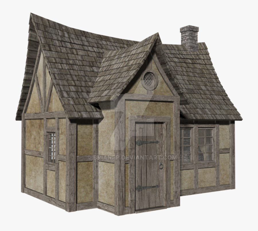 House Ages Roof Hut Middle Facade Clipart - Middle Age House Png, Transparent Clipart