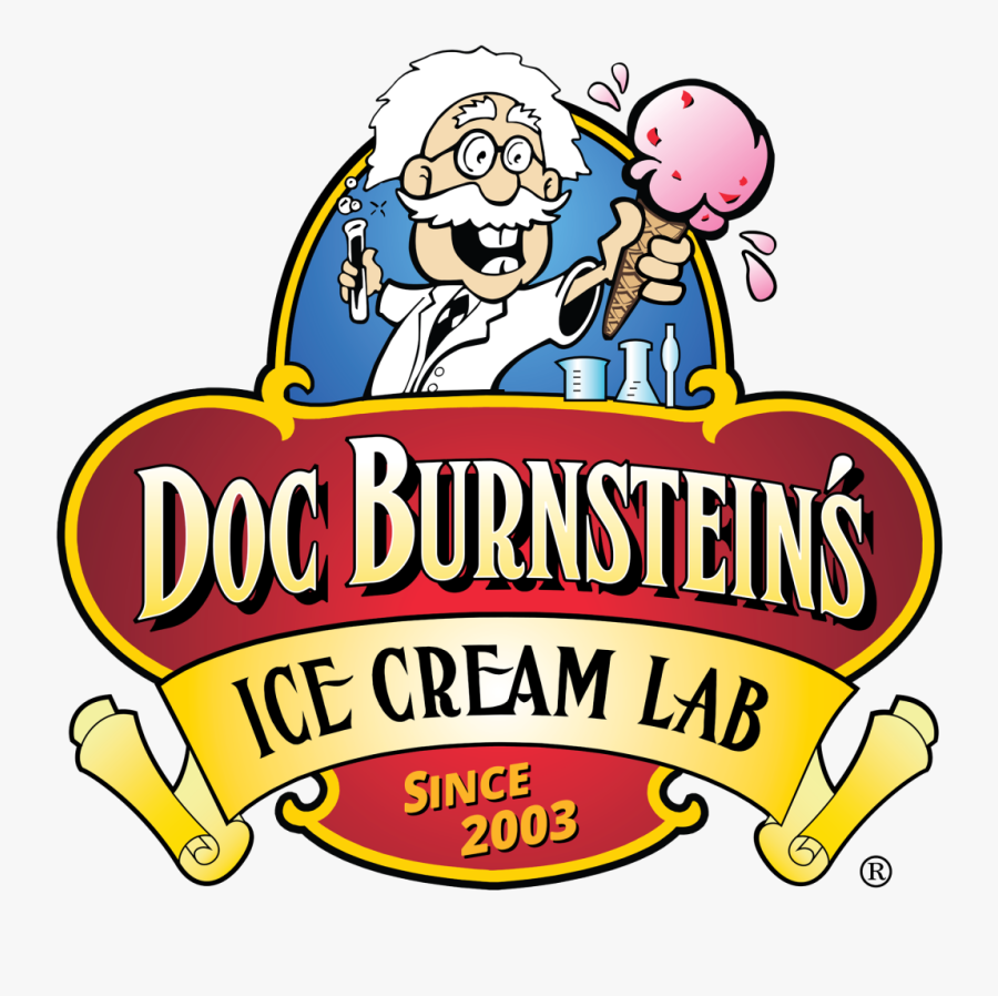 Doc Burnstein"s Logo - Doc Burnsteins Ice Cream Lab, Transparent Clipart