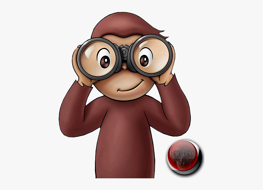 Curious George By Sigresource - Curious George Binoculars, Transparent Clipart