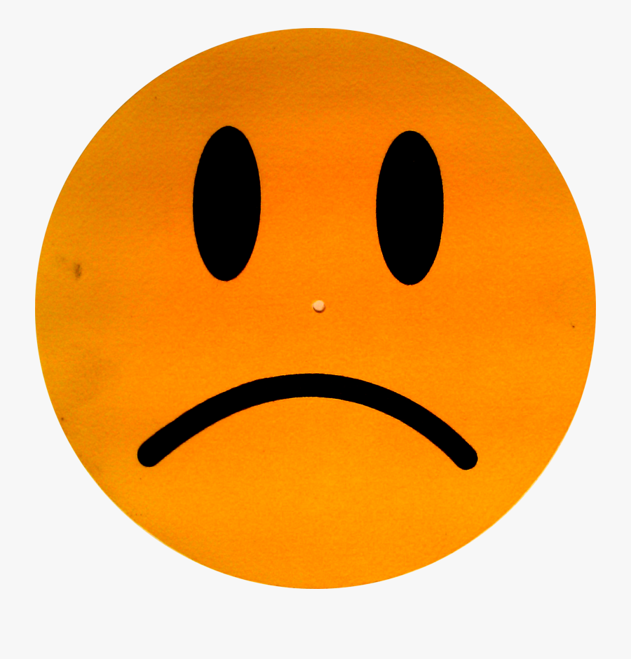 Sad Face Sad Smiley Clipart Free Images - Orange Sad Face Clipart, Transparent Clipart