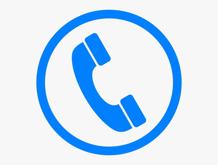 Blue Phone Logo Vector, Transparent Clipart