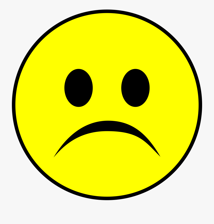 File - Frowning-smiley - Svg - Wikimedia Commons - - Frowning Smile Clipart, Transparent Clipart