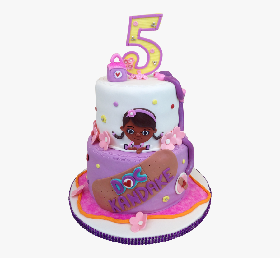 Doc Mcstuffins Birthday Cake - Cake, Transparent Clipart