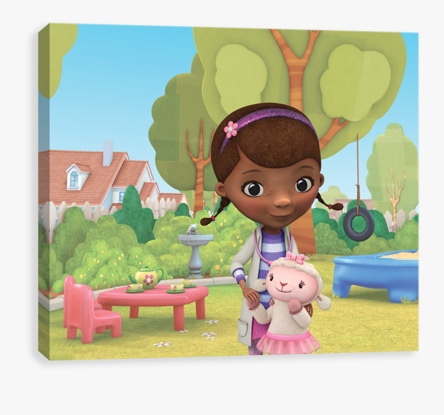 Doc Mcstuffins Caring Entertainart - Cartoon, Transparent Clipart