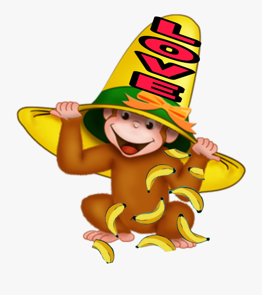 Stickerremix Curiousgeorge Love Bananas - Curious George, Transparent Clipart