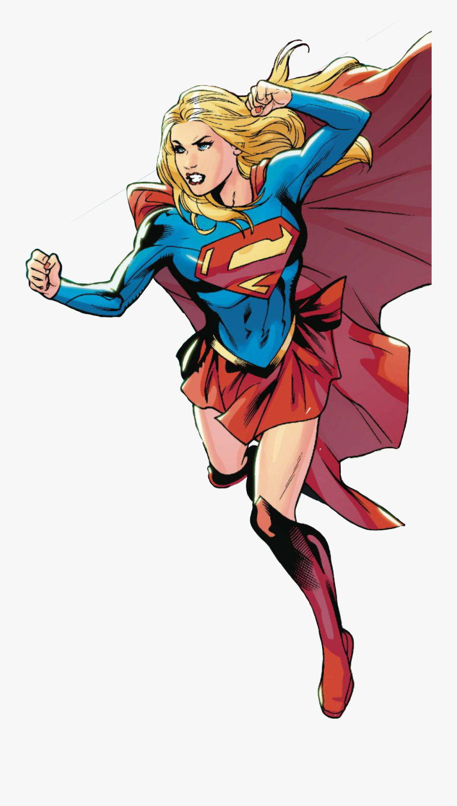 2 By Steve Orlando Clipart (956x1643), Png Download - Supergirl Sticker, Transparent Clipart