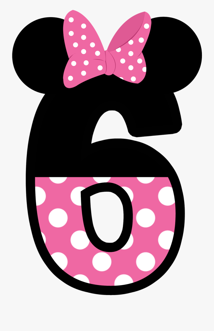 Imágenes De Números Para Fiesta Infantil - Minnie Mouse 5th Birthday, Transparent Clipart