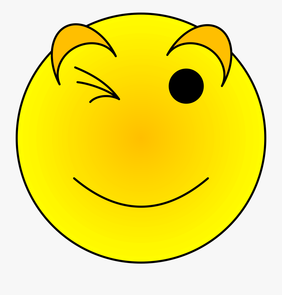 Free Smiley Clipart - Cartoon Wink, Transparent Clipart