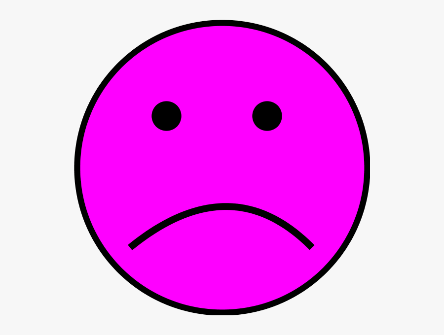 Sad Face Sad Smiley Clipart Free Images - Purple Sad Face Emoji, Transparent Clipart