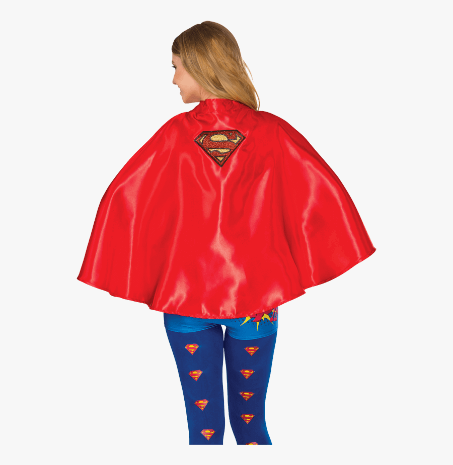 Transparent Superman Cape Clipart - Capa De Supergirl, Transparent Clipart