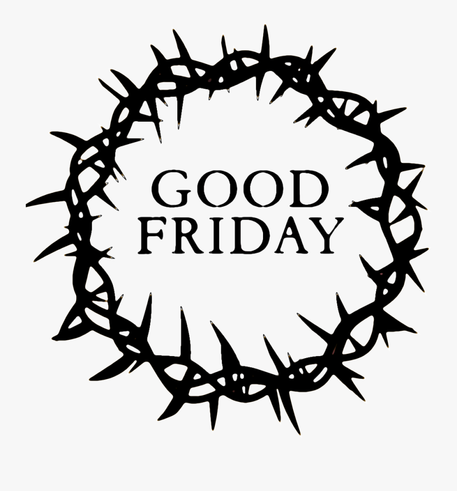Good Friday Crown - Good Friday Images Black And White, Transparent Clipart