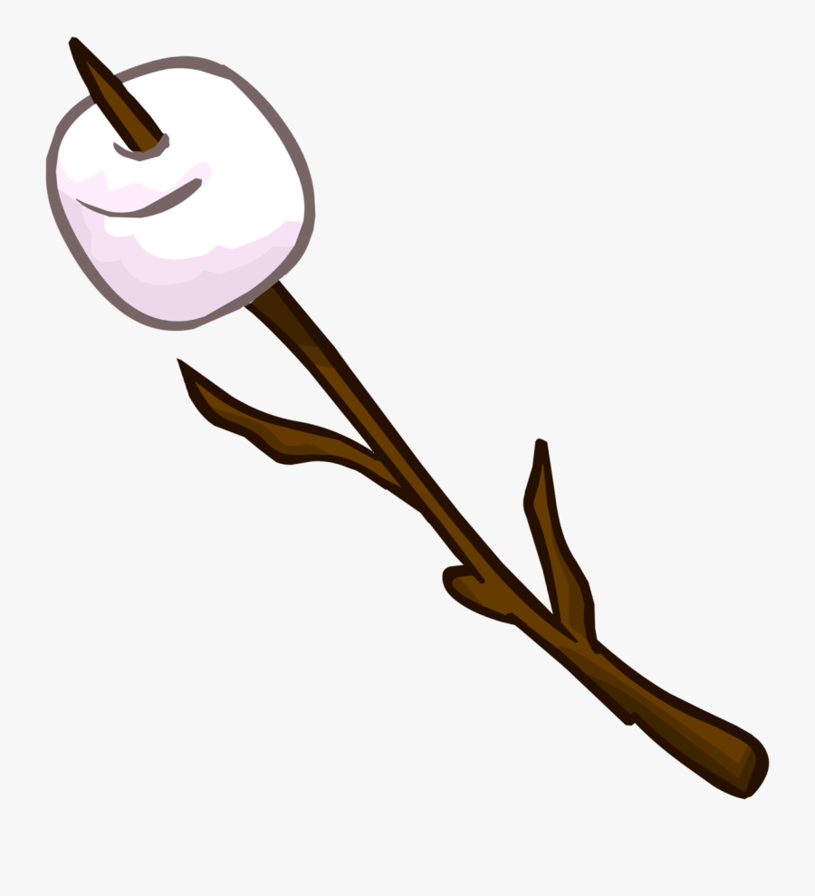 Pink Marshmallow On A Stick Clipart - Marshmallow On A Stick Clipart, Transparent Clipart