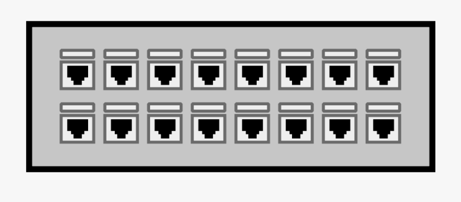 16 - Patch Panel Clipart, Transparent Clipart