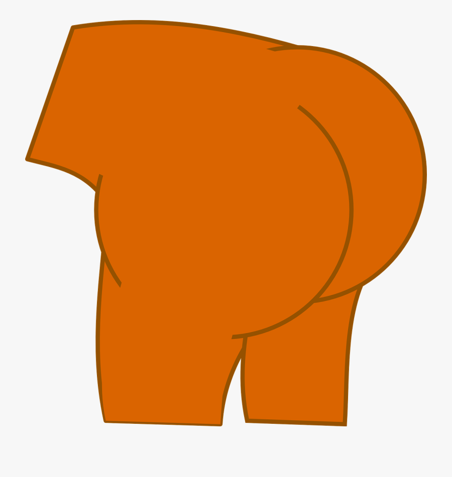 Anatomy, Ass, Bare, Behind, Bum, Buttocks, Naked - Cartoon Ass Png, Transparent Clipart