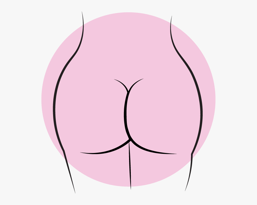 Round-shaped Butts - Transparent Bum Cheeks Cartoon, Transparent Clipart