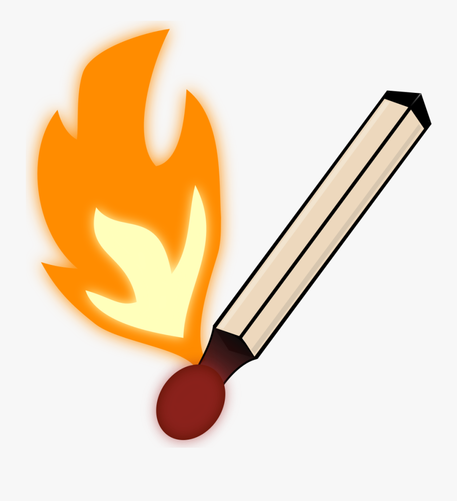 Onlinelabels Clip Art Burning - Fósforo Png, Transparent Clipart