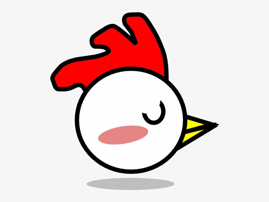 Chicken Clipart Shadow Cartoon Head Transparent Png - Clipart Cartoon Chicken, Transparent Clipart