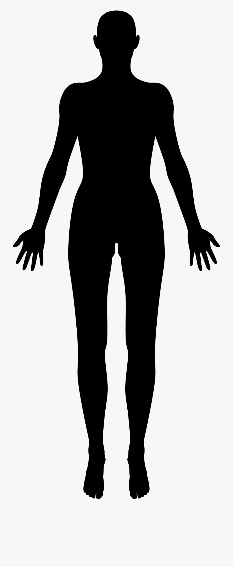 Clipart - Human Body Silhouette Png, Transparent Clipart