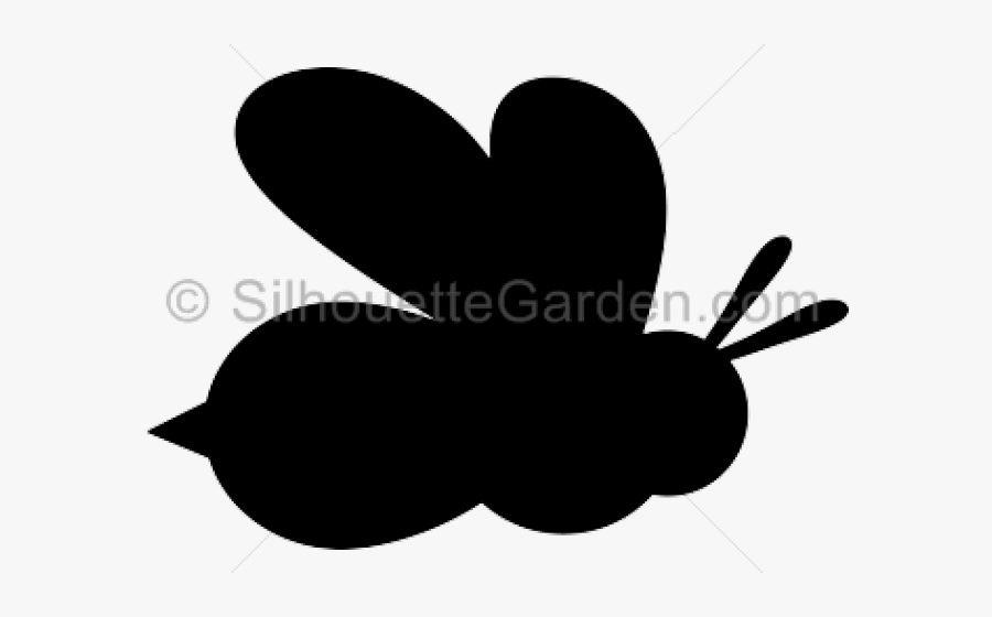 Bee Silhouette Clip Art, Transparent Clipart