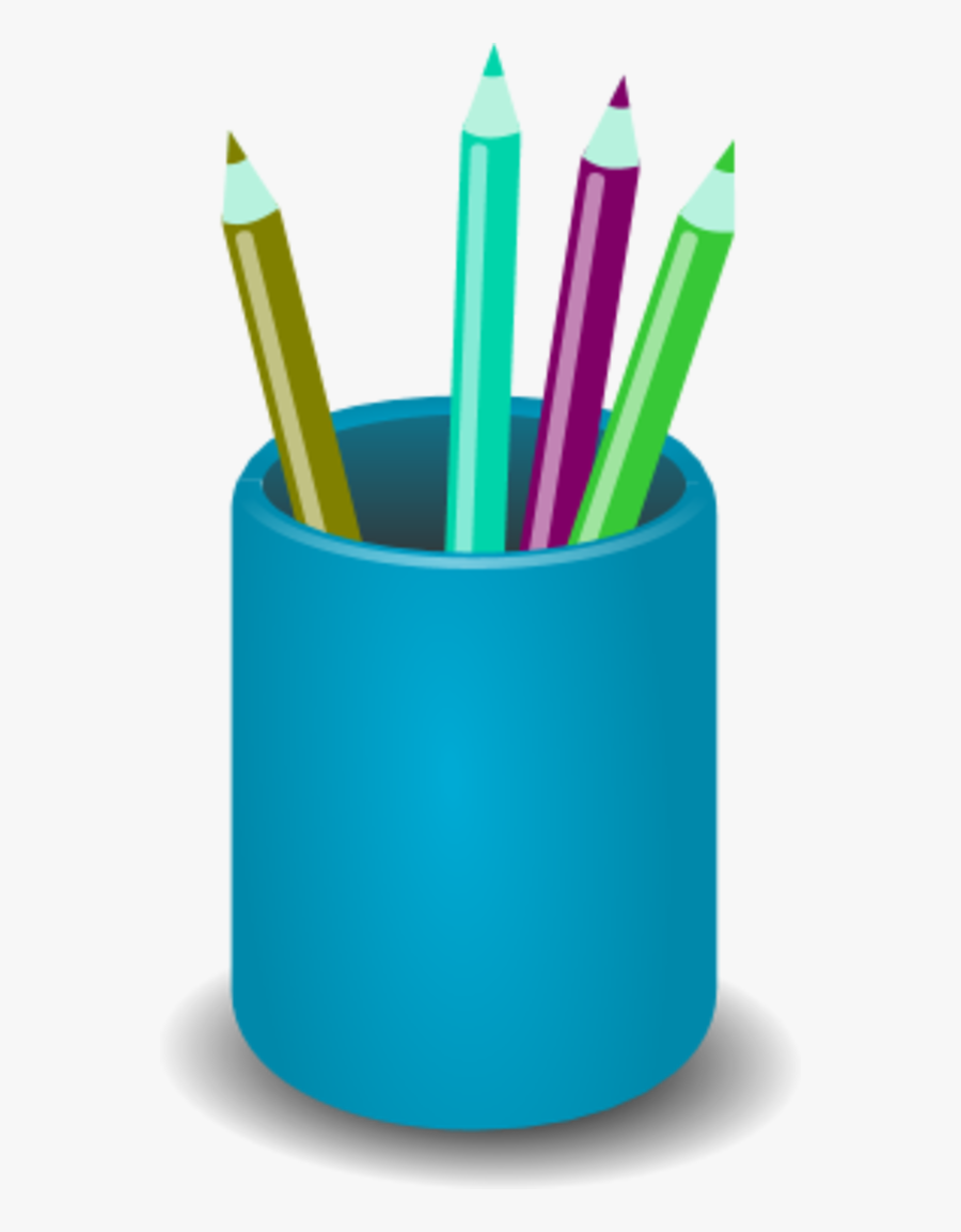 Transparent Pens Clipart - Pencil Holder Clip Art, Transparent Clipart