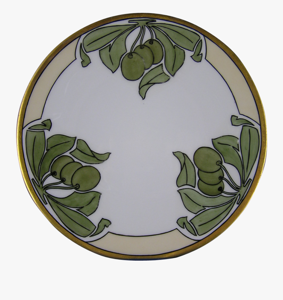 Favorite Bavaria Arts & Crafts Olive Design Plate - Circle, Transparent Clipart