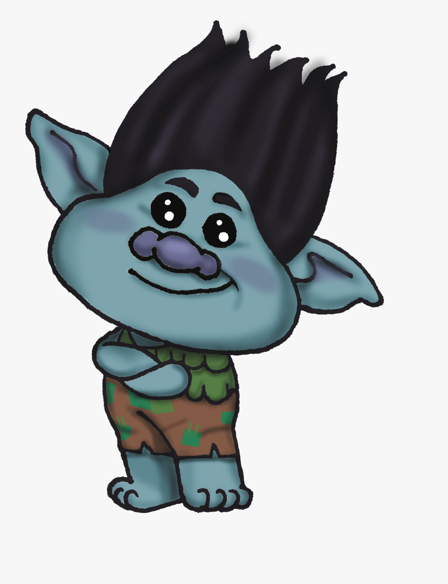 Drawing Trolls Clip Art - Dibujar A Troll Branch, Transparent Clipart
